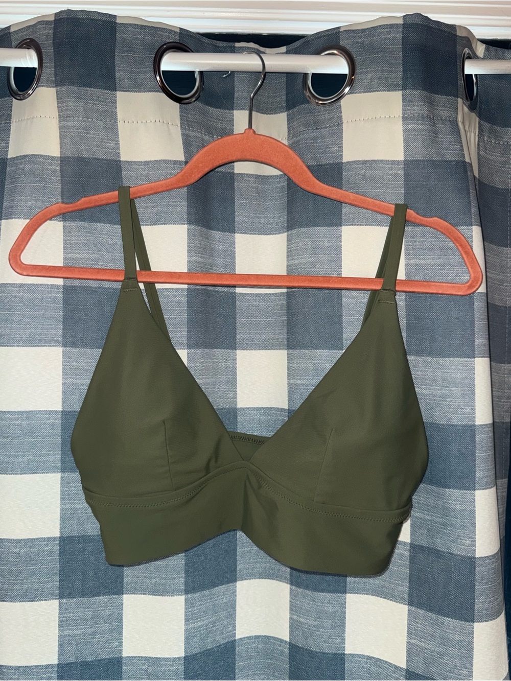 aerie Olive Green Bralette Swim Top